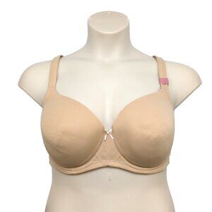 Lane Bryant Cacique Womens Bra Cool Bliss Balconette 46D Cafe Mocha Underwire